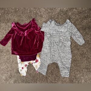 Baby girl winter outfits bundle